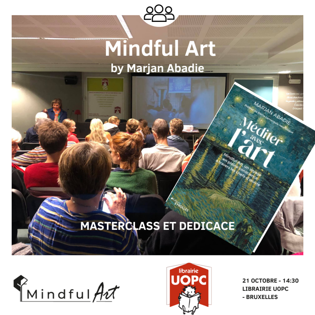 Mindful art Experience et Mediter avec l'art à la librairie UOPC