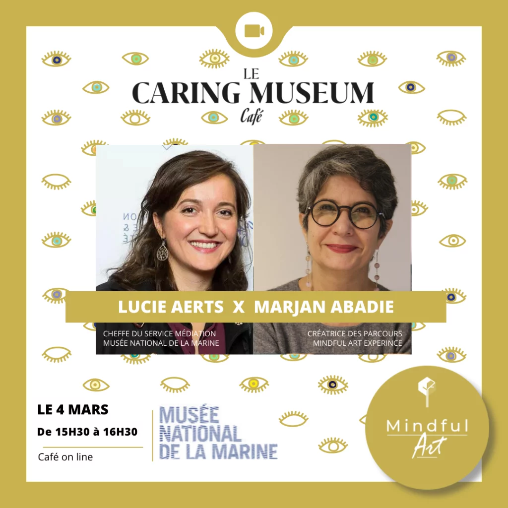 Lucie Aerts, Cheffe du service médiation au Musée National de la Marine et Marjan Abadie pour le Caring Museum café
